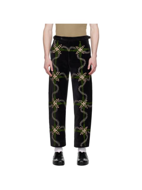 BODE Black Rosemallow Trousers