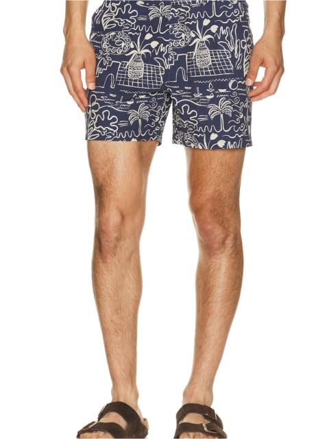 Marine Layer Tailored 5" Swim Trunk