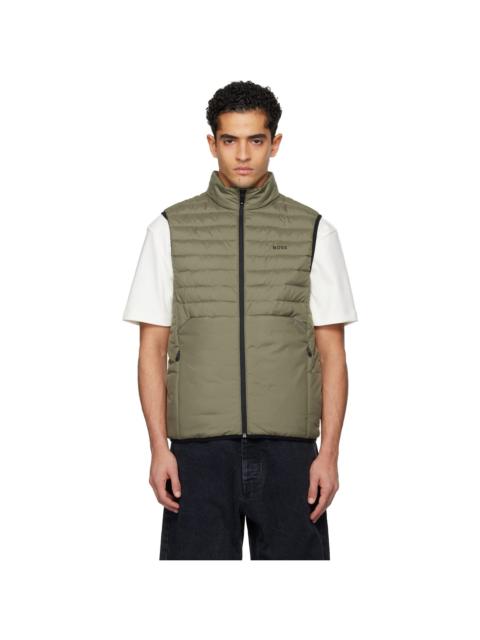 BOSS Khaki Water-Repellent Reflective Accents Vest