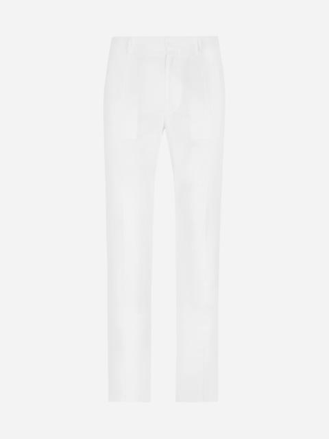 Tailored stretch linen pants