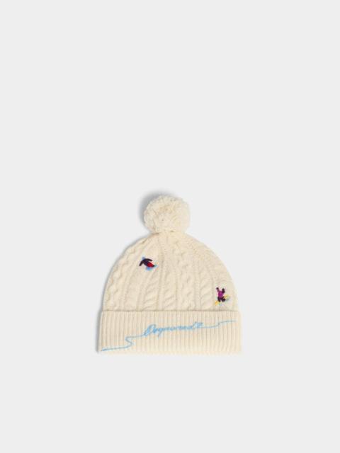 DSQUARED2 SNOWY DREAM KNIT BEANIE