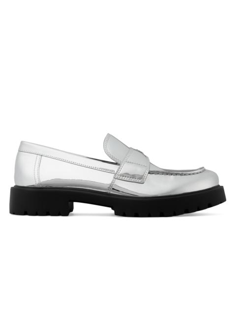 TORY BURCH Women's Lug-Sole Leather Loafers - Silver