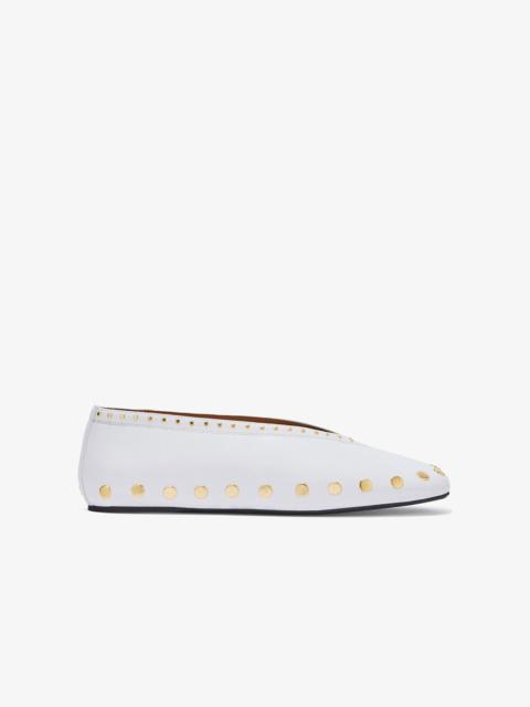 GANNI JENNY BALLERINA IN WHITE
