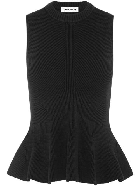 ANNA QUAN Winnie peplum-hem top
