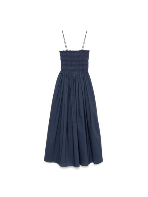 MATTEAU shirred-bodice midi dress