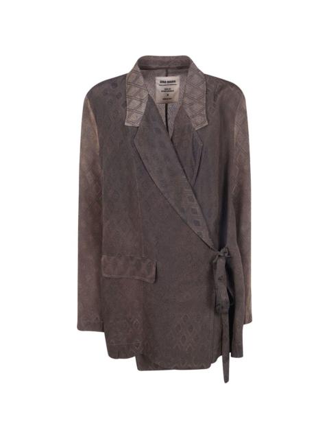 UMA WANG printed wrap jacket