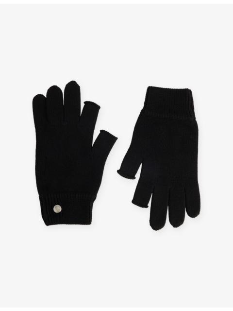 Rick Owens Touchscreen Knitted Wool Gloves