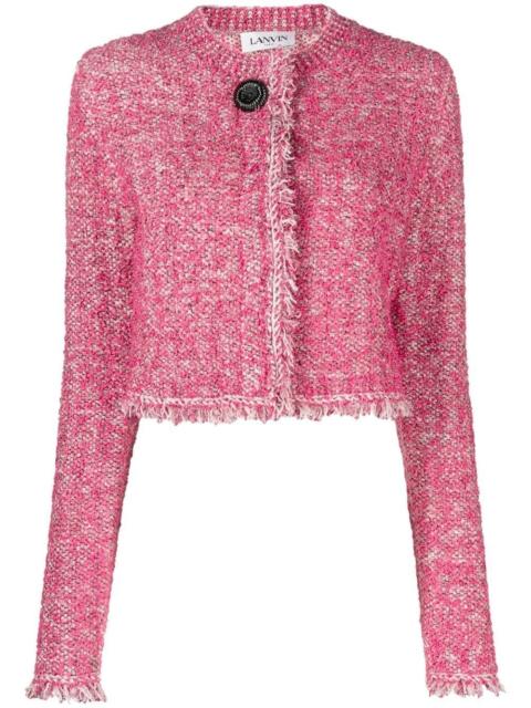 Lanvin bouclé knit cropped jacket