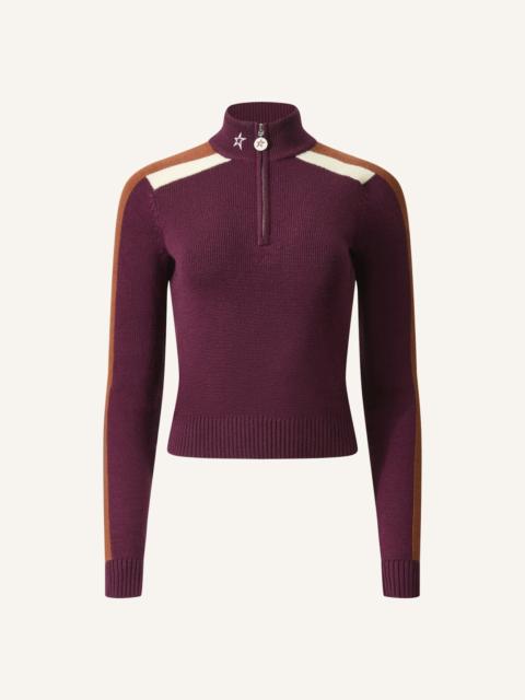 PERFECT MOMENT LA Tour Merino Wool 1/4 Zip Sweater