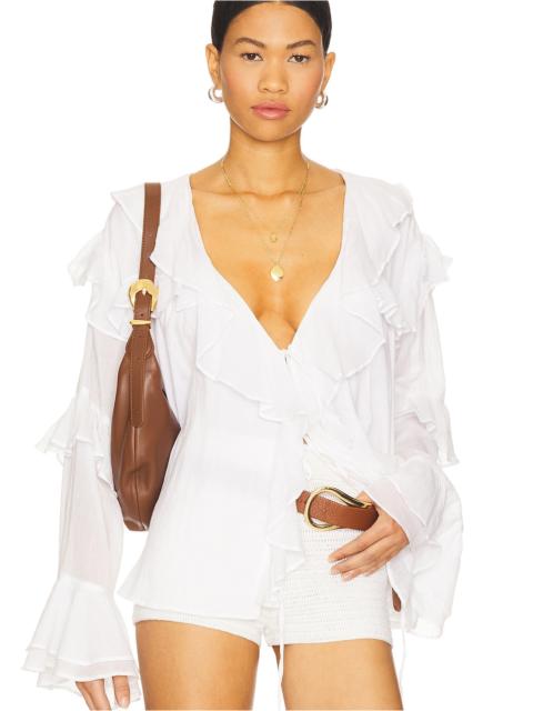 Show Me Your Mumu Joss Ruffle Top