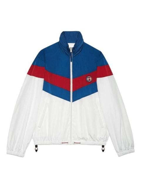 GUCCI Gucci Nylon Zip Jacket With Patch 'White' 742815-ZAN7X-9198