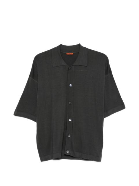 BARENA Doni button-down fine-knit shirt
