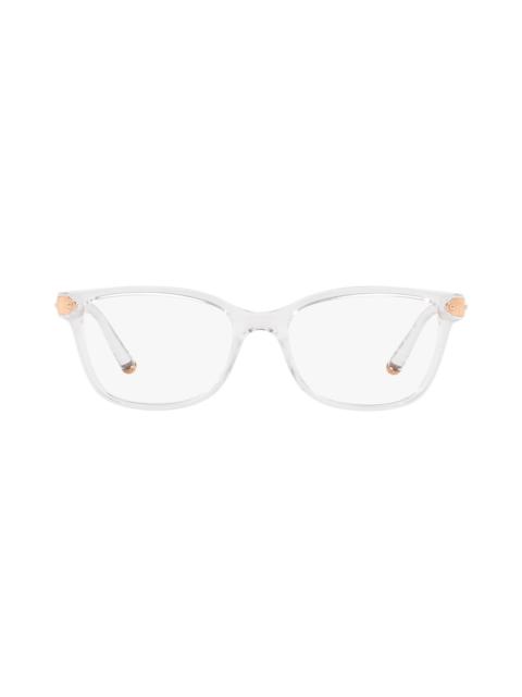 Dolce&Gabbana 53mm Butterfly Optical Glasses in Crystal at Nordstrom