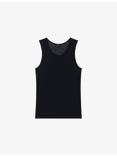soeur Isis Semi-Sheer Cotton Tank Top