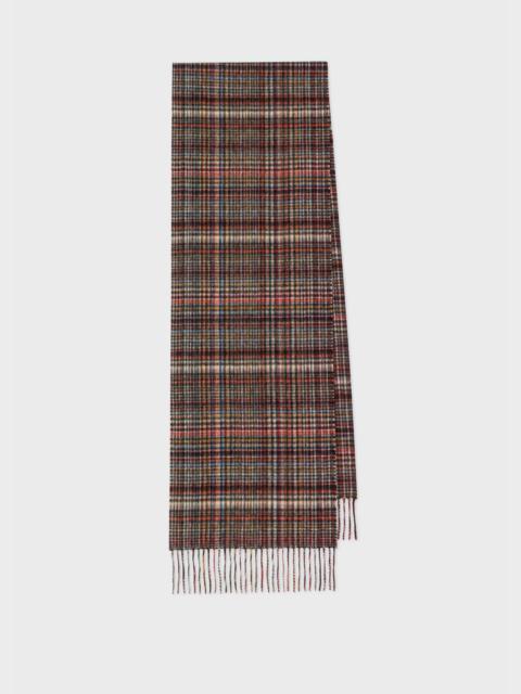 Cashmere-Blend Check 'Signature Stripe' Scarf