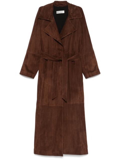 NOUR HAMMOUR Belted Trench Coat