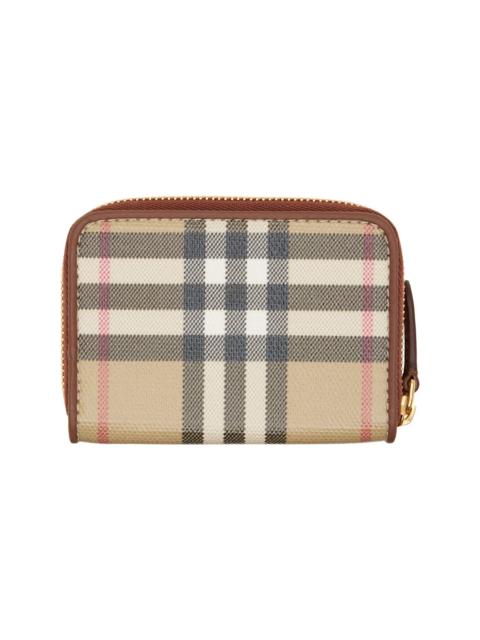 Burberry Beige Check Coin Pouch