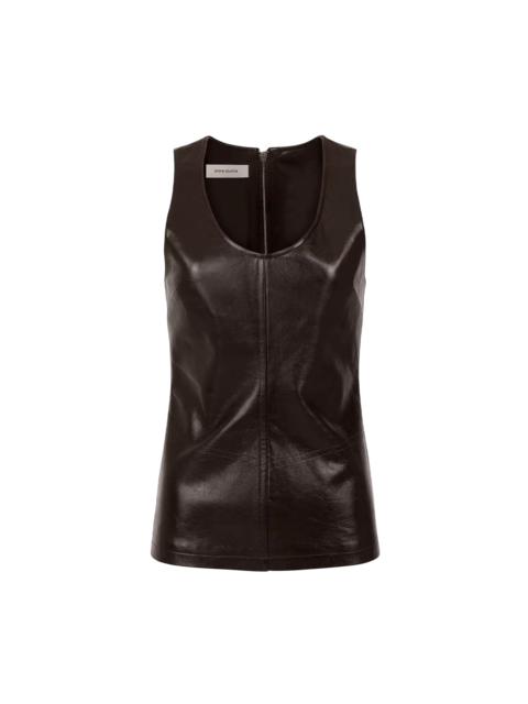 entire studios LEATHER TANK DARK BROWN