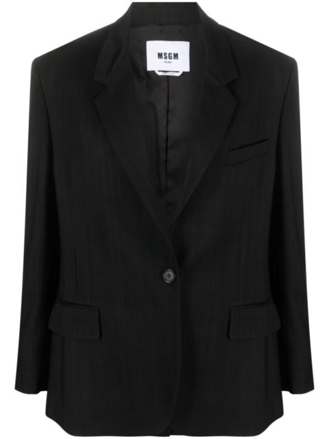 MSGM notched-lapels single-breasted blazer