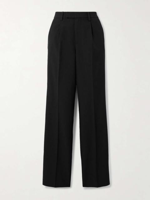 SHUSHU/TONG Wool and silk-blend straight-leg pants