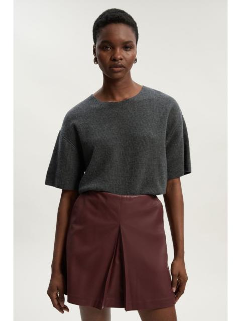 KAREN MILLEN Faux Leather Skort