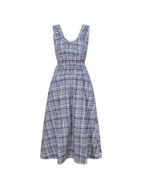 Penny check-pattern cotton dress