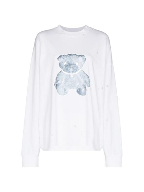 We11done Teddy Bear cotton sweatshirt
