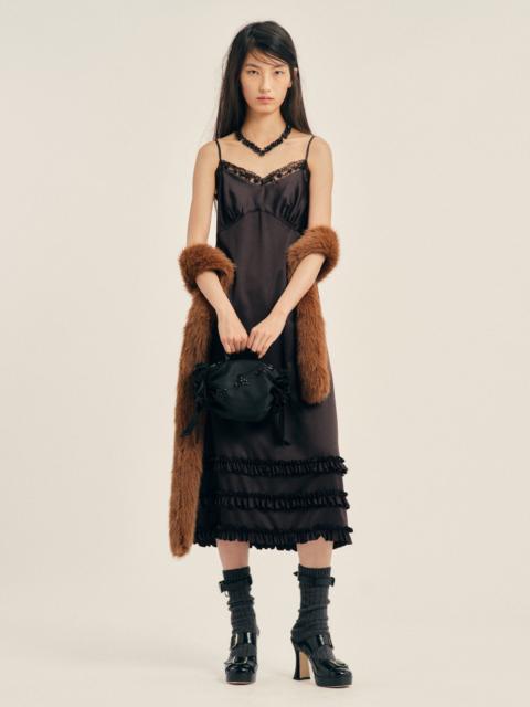 Simone Rocha Ruffle Frill Hem Slip Dress