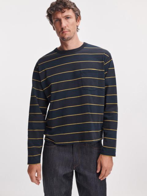 rag & bone Striped Boxy Long-Sleeve Tee