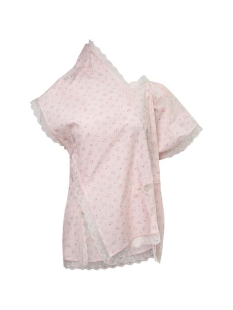 pushBUTTON asymmetric star blouse