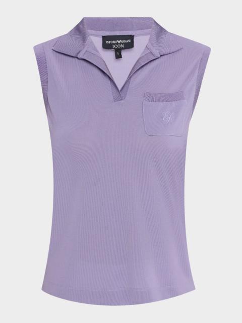 EMPORIO ARMANI Sleeveless Pique Polo
