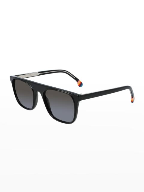 Men's Flat-Top Rectangle Sunglasses