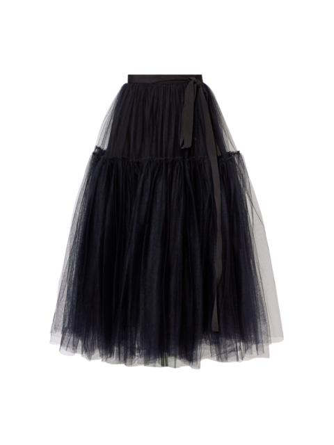 Bow Midi Skirt black