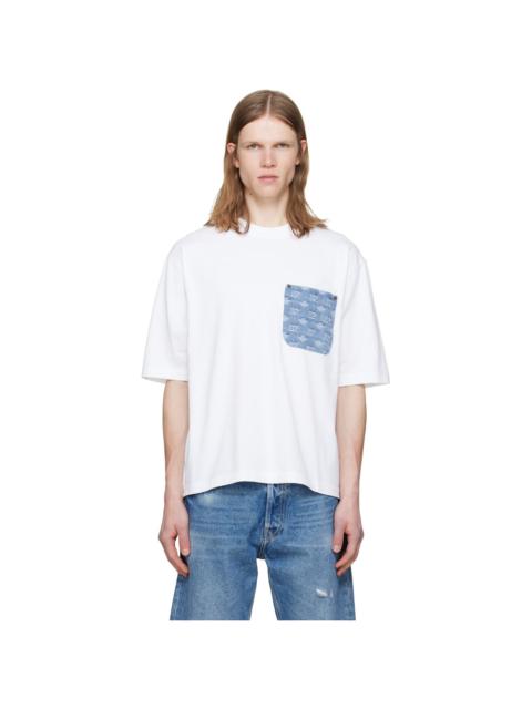 DSQUARED2 White D2 Monogram Loose Fit T-shirt