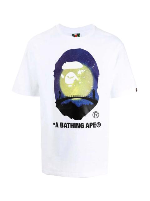 A BATHING APE® Milo Go Pirate Tee "White" 4H70110004