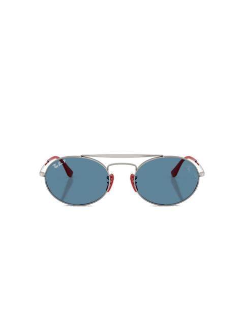 Ray-Ban x Scuderia Ferrari oval-frame sunglasses