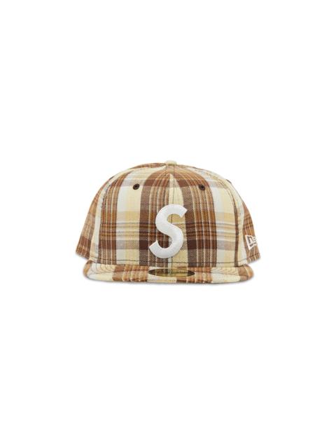 Supreme Metallic Plaid S Logo New Era 'Brown'