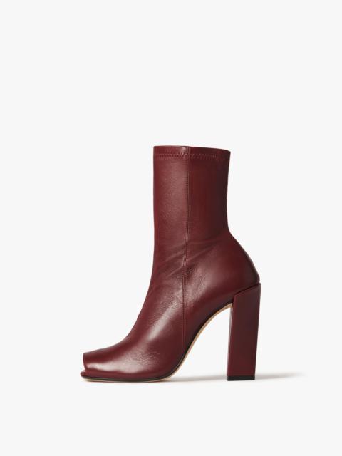 Victoria Beckham Iona Boots In Dark Red