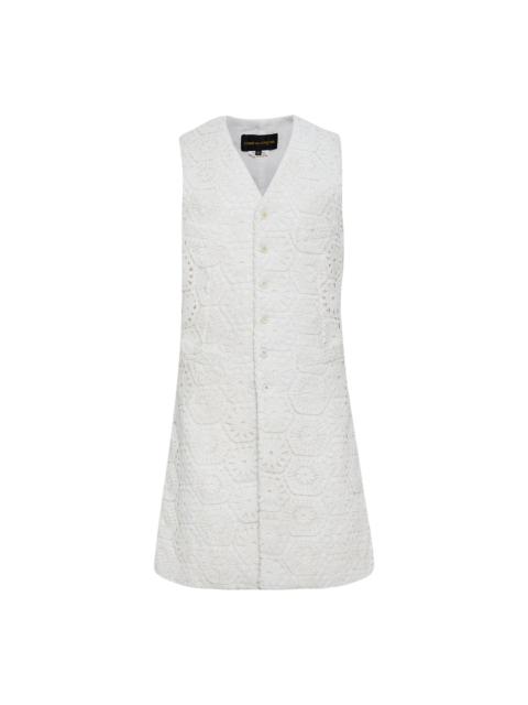 Comme Des Garçons Cotton Chemical Lace x Jute Vest