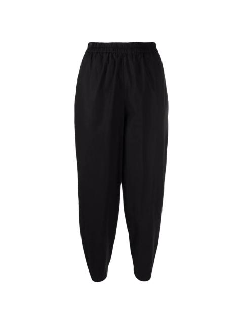 high-rise tapered trousers