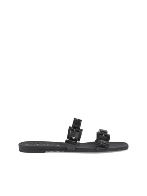GUCCI chain-strap slide sandals
