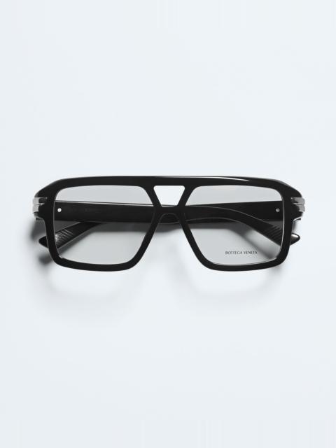 Bottega Veneta BV1491O Mitre Aviator Eyeglasses