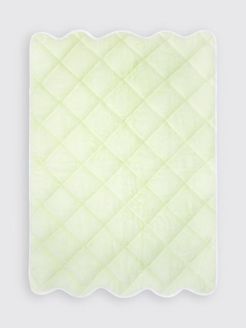 EMILIA WICKSTEAD Florence Bath Sheet in Mint Spugna Towelling with White Border