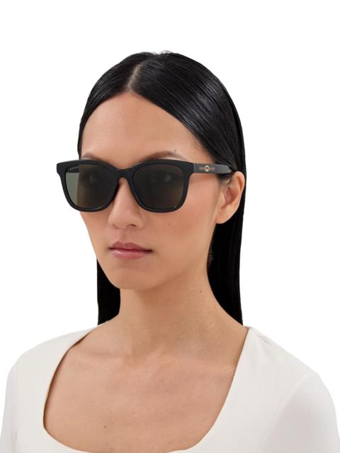 GUCCI Women's Lines 55MM Square Sunglasses - Black