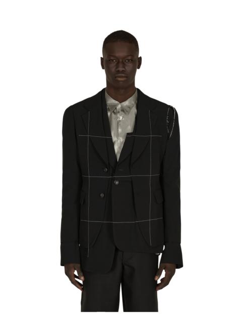 Comme des Garçons Homme Plus Deconstructed Blazer Black