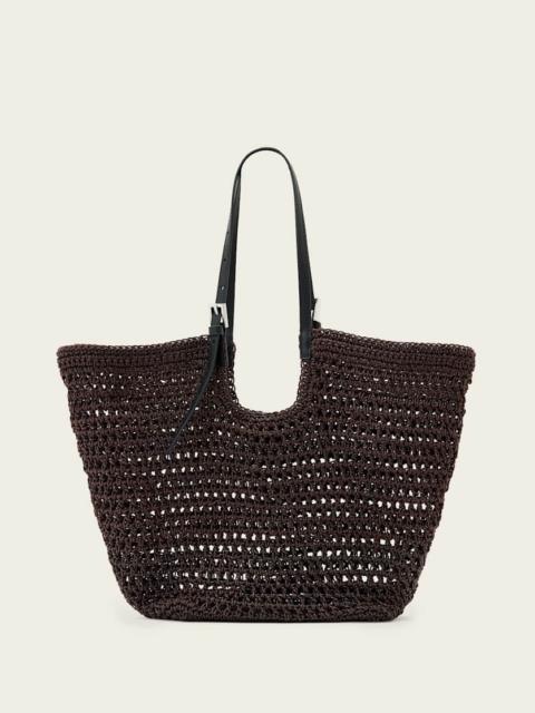 ALLSAINTS ARA WAXED COTTON TOTE BAG
