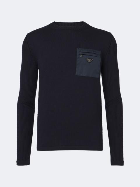 Prada Logo virgin wool sweater