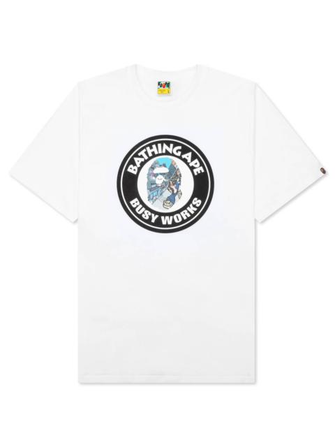 COMIC ART BUSY WORKS TEE - WHITE