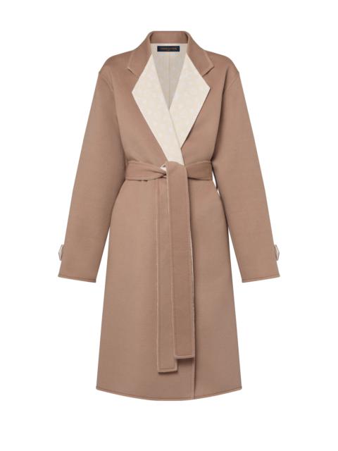 Louis Vuitton Lapel Collar Wrap Coat