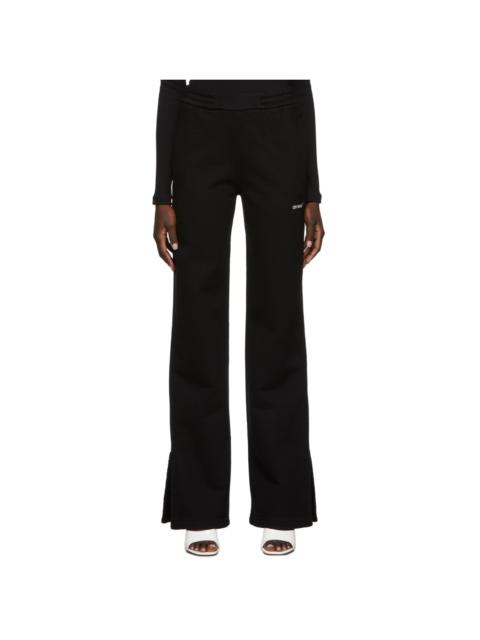Off-White Black Tapered Diag Logo Sweatpants